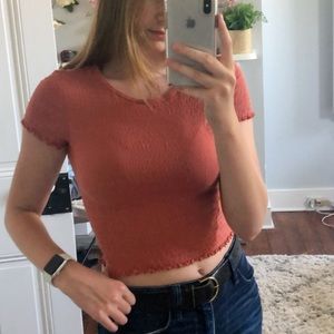 American eagle fitted crop top